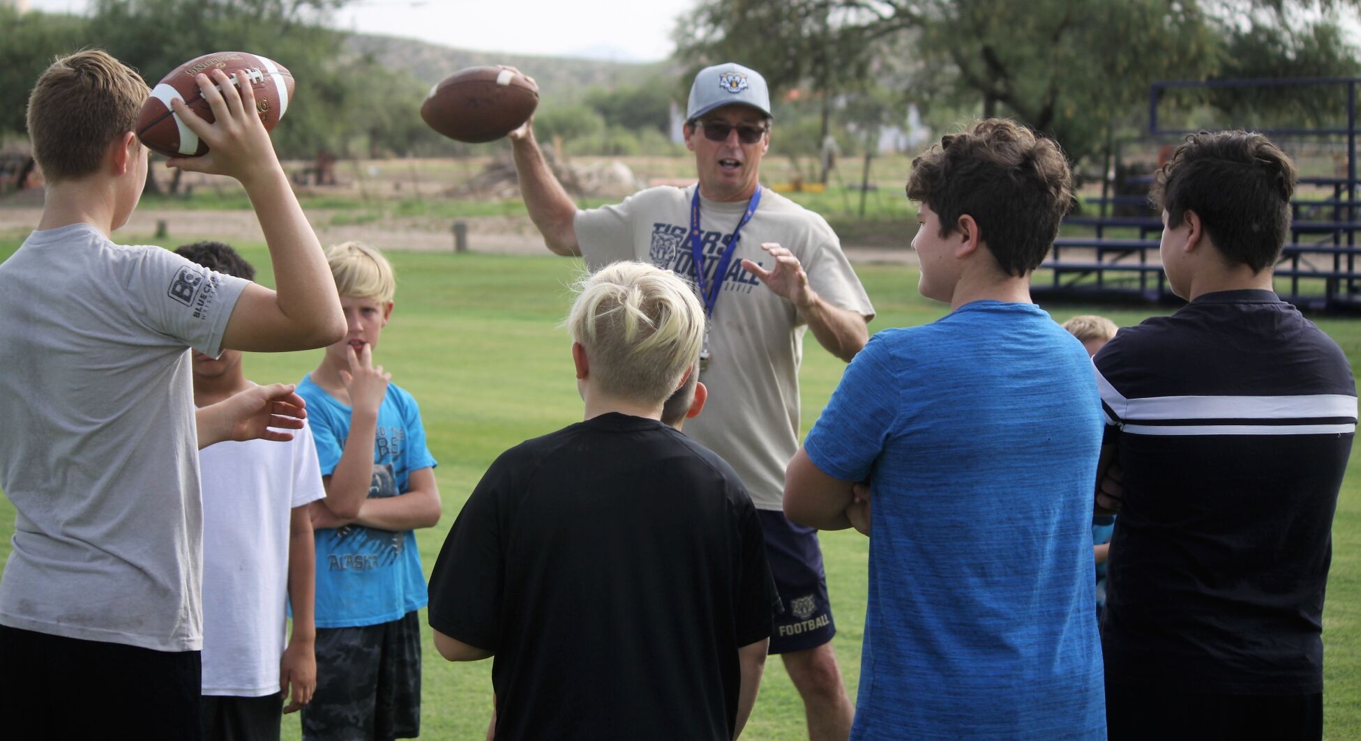 Tigers hold youth football camp
